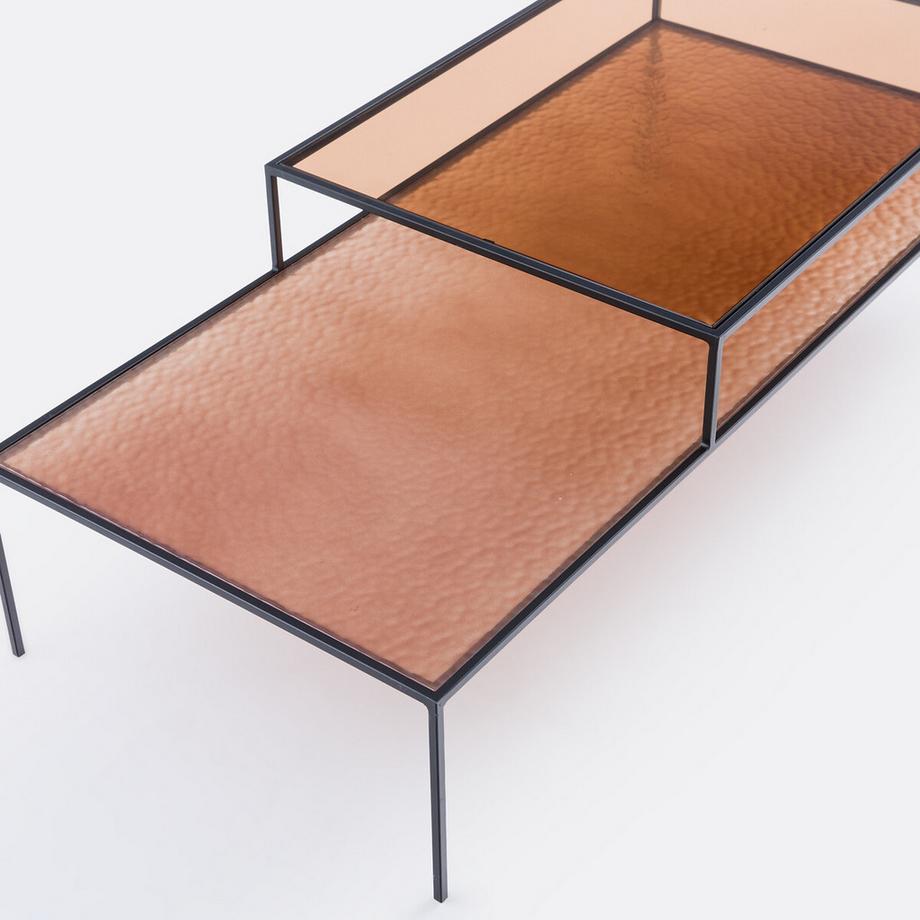 La Redoute Intérieurs Table basse double plateaux verre Erita  