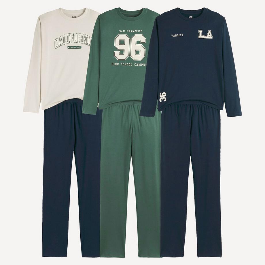 La Redoute Collections  Lot de 3 pyjamas 