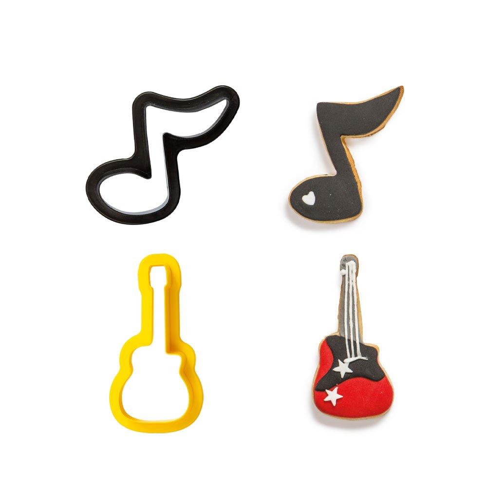 Decora Emporte-pièce Note et Guitare 2 pièces  