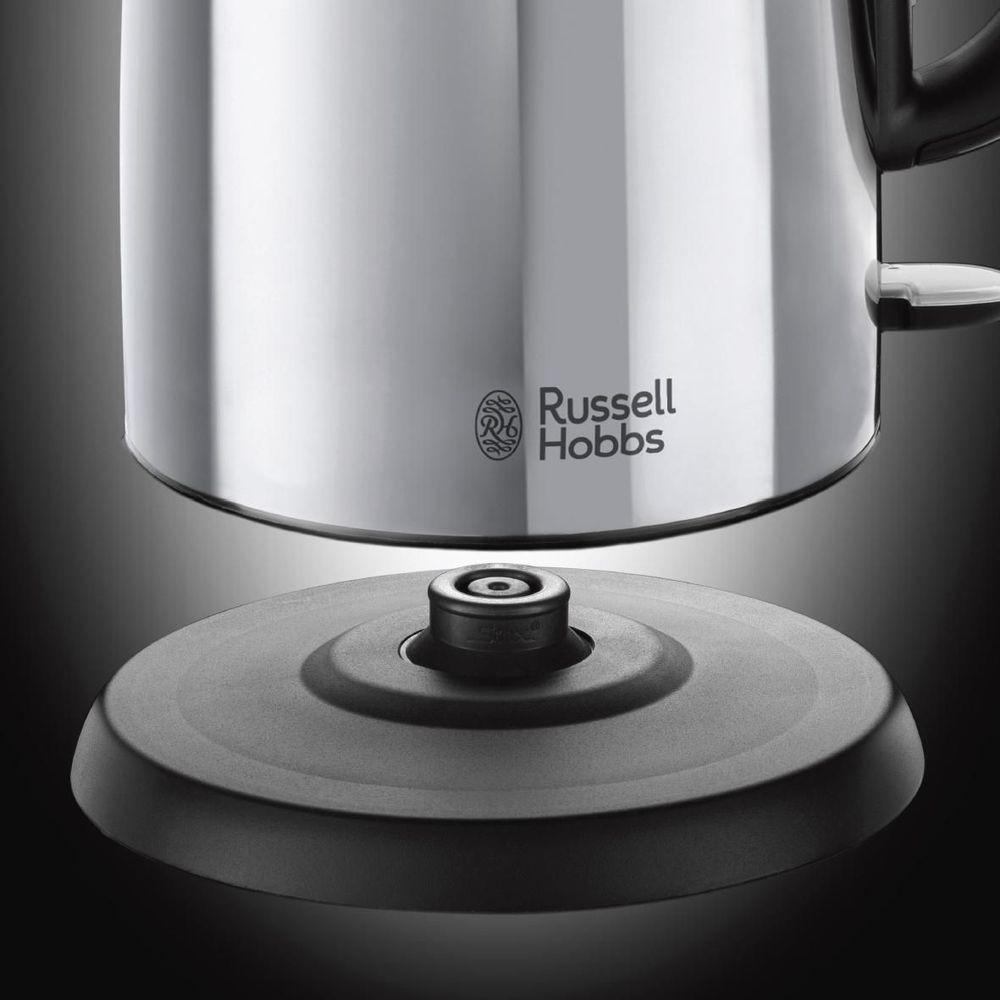 Russell Hobbs Russell Hobbs Victory bollitore elettrico 1,7 L 2400 W Nero, Acciaio inossidabile  