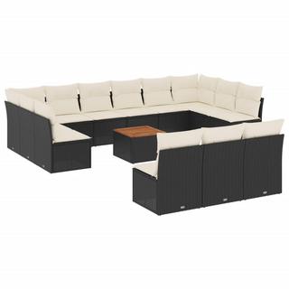 VidaXL set divano da giardino Polirattan  