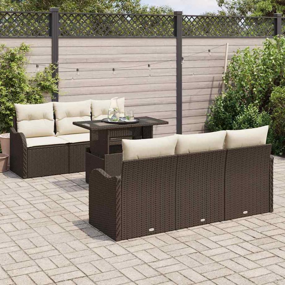 VidaXL Set Divano da Giardino Polyrattan  