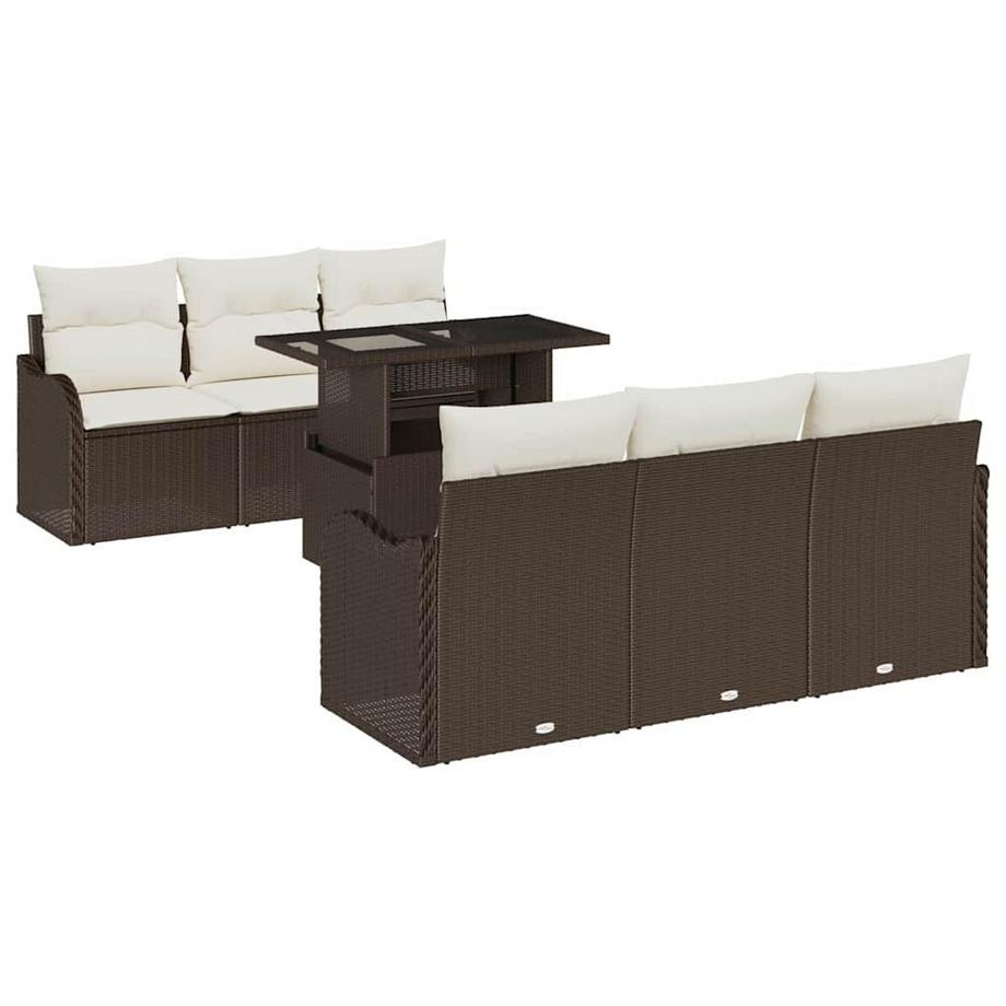 Set Divano da Giardino Polyrattan
