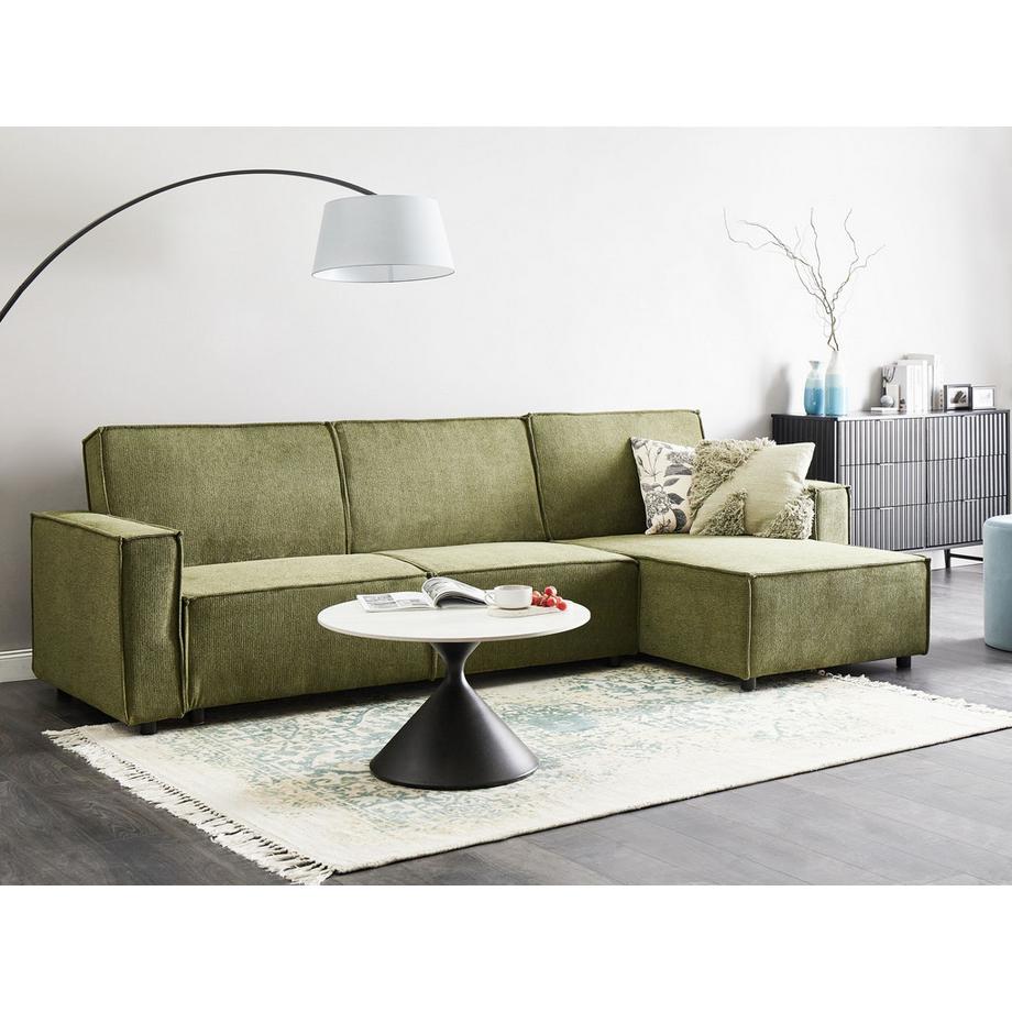 Beliani Ecksofa aus Stoff  ROMEDAL II  