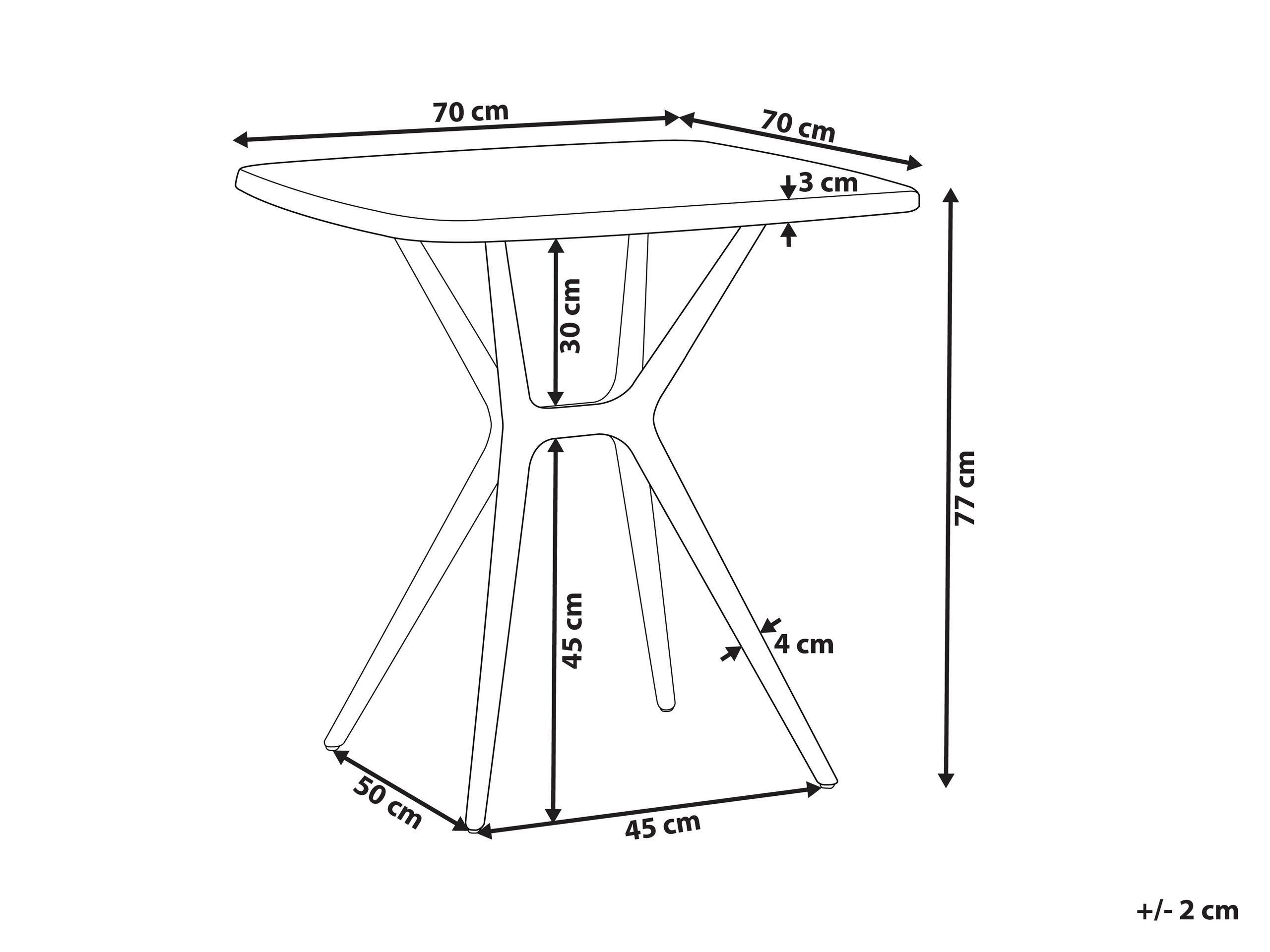 Beliani Table de repas en Matière synthétique Moderne SERSALE  