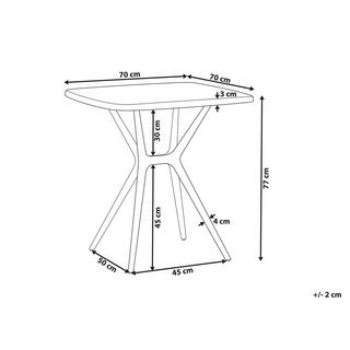 Beliani Table de repas en Matière synthétique Moderne SERSALE  