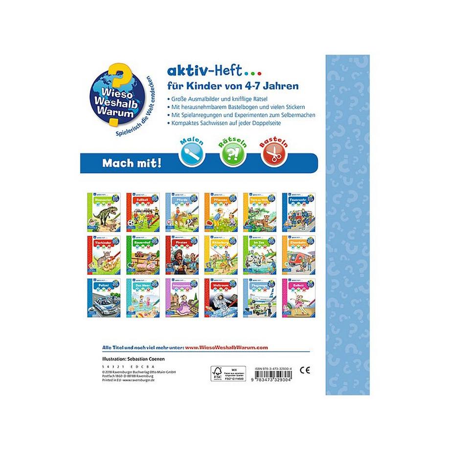 Ravensburger  Wieso? Weshalb? Warum? aktiv-Heft Flugzeuge 