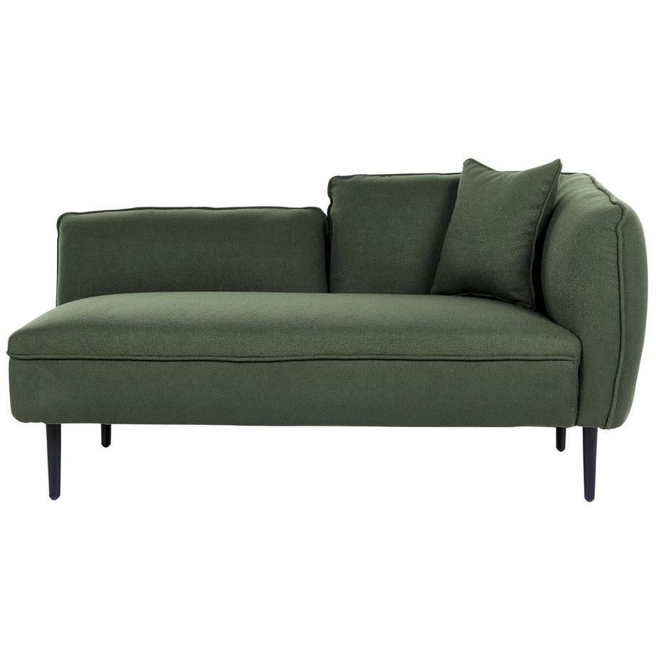 Beliani Chaise longue versione destra en Bouclé Moderno CHEVANNES  