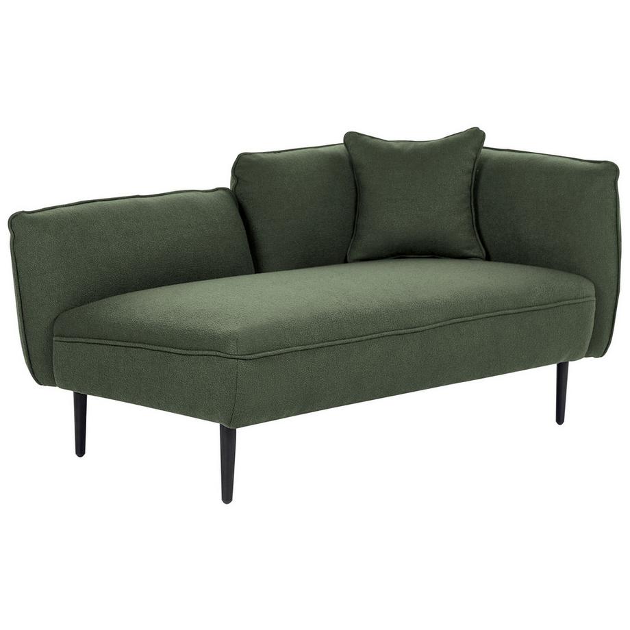 Beliani Chaise longue versione destra en Bouclé Moderno CHEVANNES  