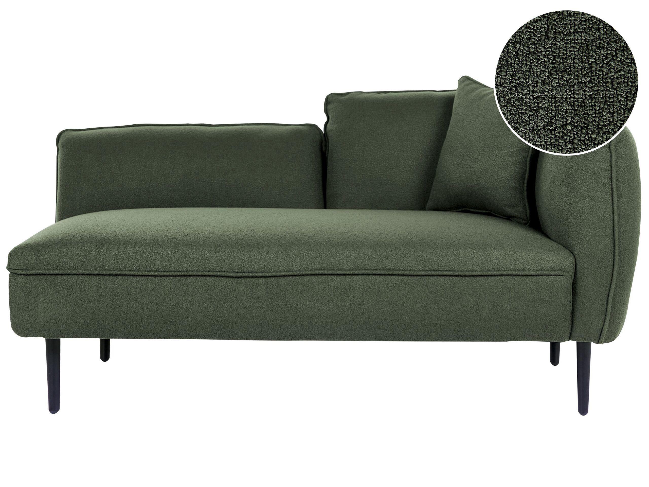 Beliani Chaise longue en Bouclé Moderno CHEVANNES  