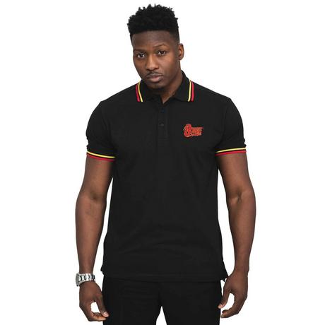 David Bowie Polo Logo Rayé  