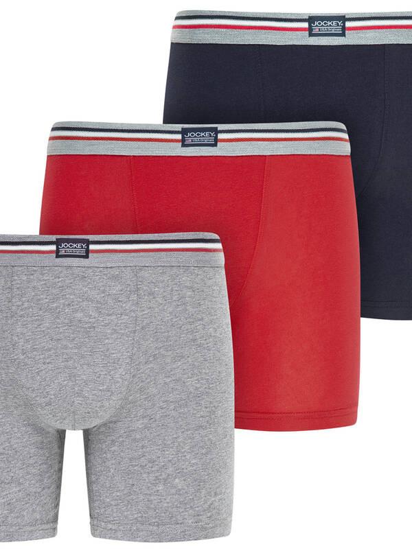 JOCKEY Cotton Stretch Boxer Confezione da 3  