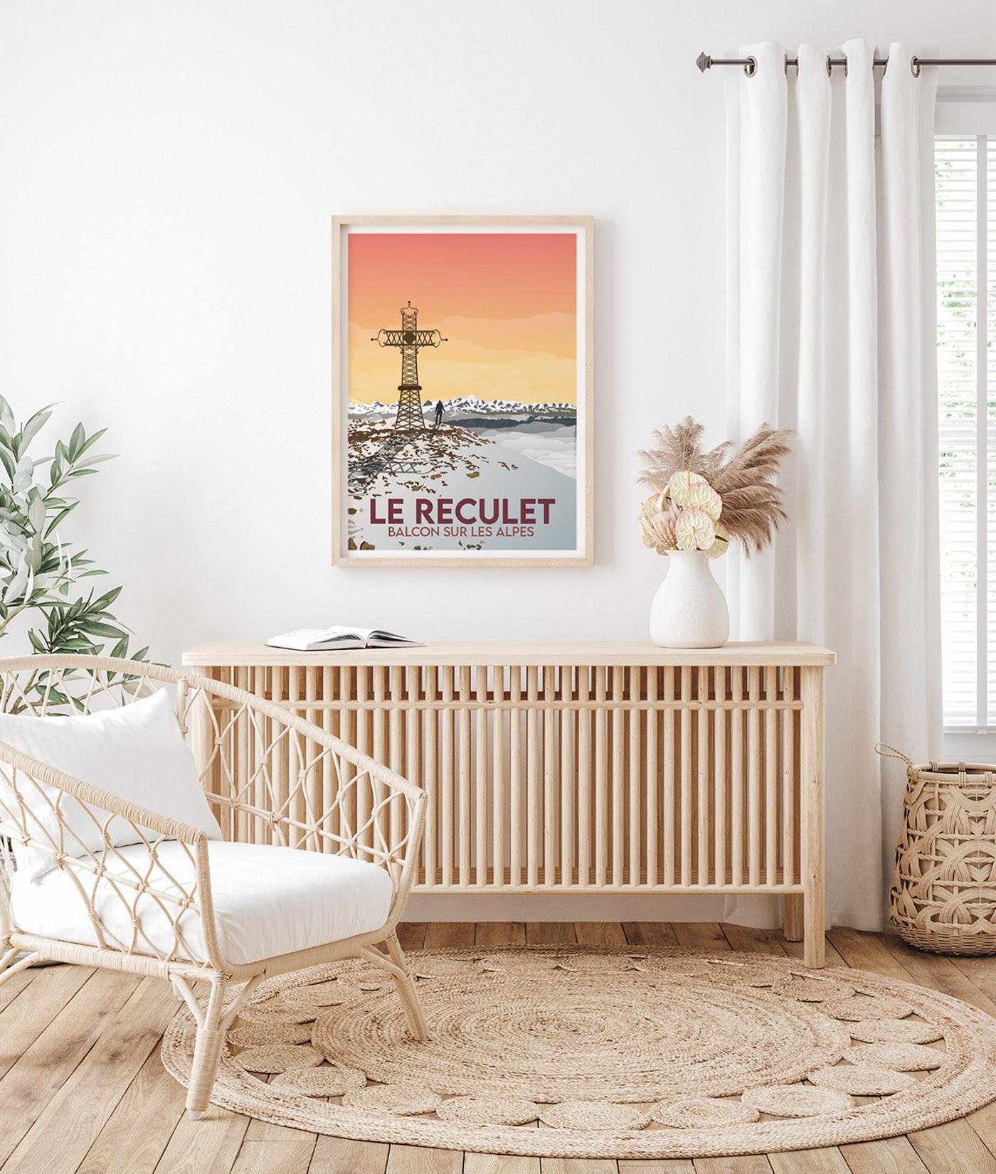 La-Jonx Le Reculet - Balcon sur les Alpes - Poster  