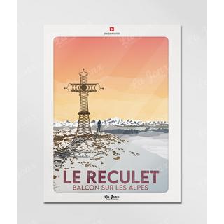La-Jonx Le Reculet - Balcon sur les Alpes - Poster  
