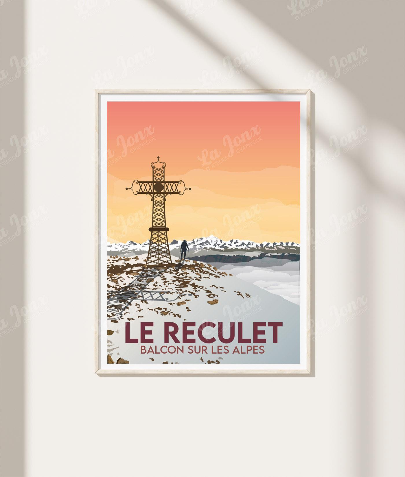 La-Jonx Le Reculet - Balcon sur les Alpes - Poster  
