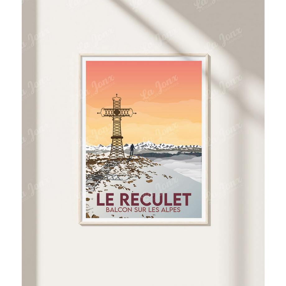 La-Jonx Le Reculet - Balcon sur les Alpes - Poster  