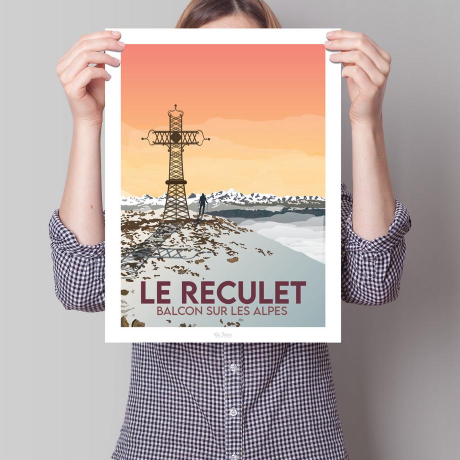 La-Jonx Le Reculet - Balcon sur les Alpes - Poster  