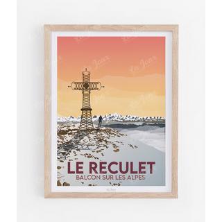 La-Jonx Le Reculet - Balcon sur les Alpes - Poster  