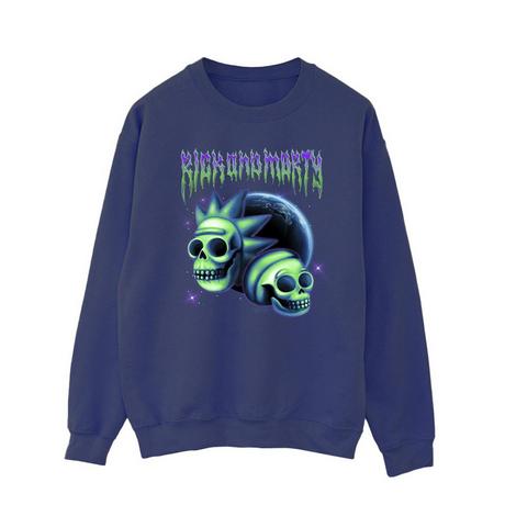Rick And Morty Rick and Morty Totenkopf Grafik Sweatshirt  