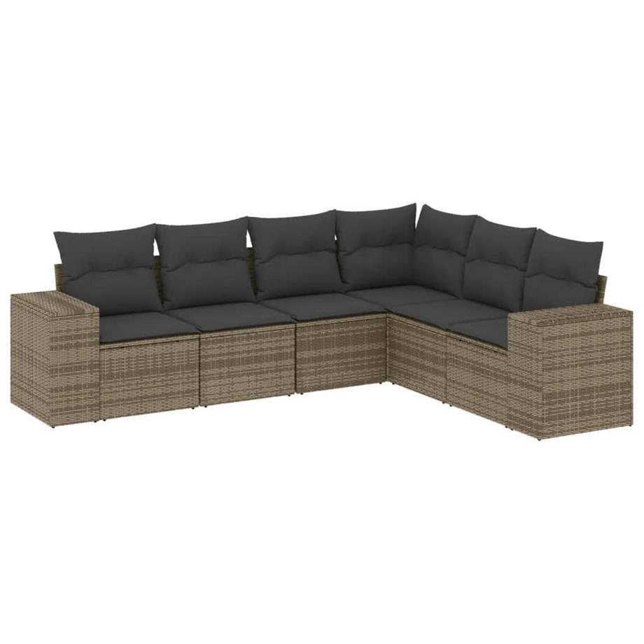 set divano da giardino Polirattan