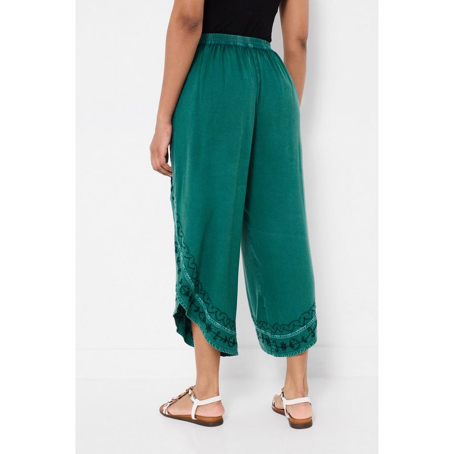 Joe Browns Pantalone da Spiaggia Corto Ricamato con Design Avvolgente  