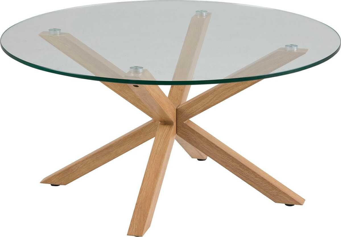 mutoni Table basse Triple-X chêne clair  