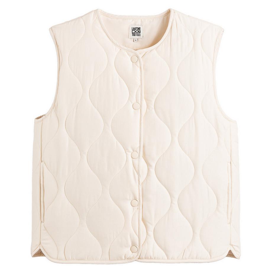 La Redoute Collections Steppgilet mit Druckknöpfen  
