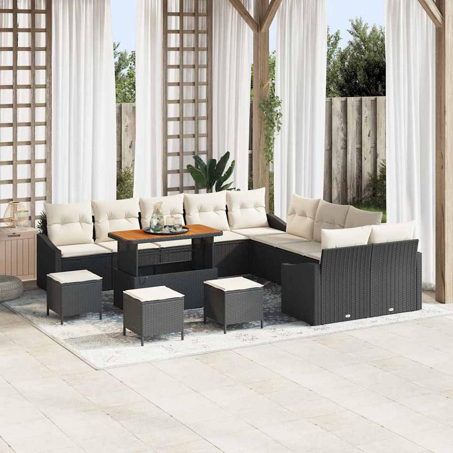 VidaXL Set Divano da Giardino Polyrattan  