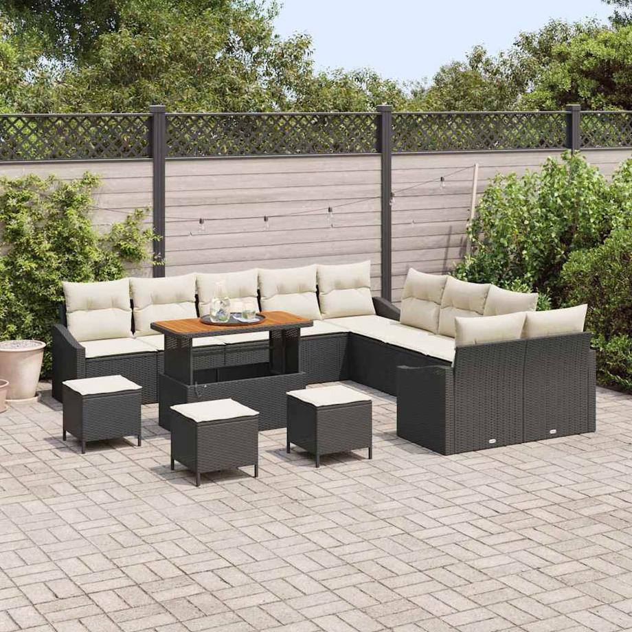 VidaXL Set Divano da Giardino Polyrattan  