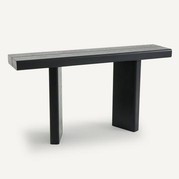 Console chêne et plaqué L140 cm