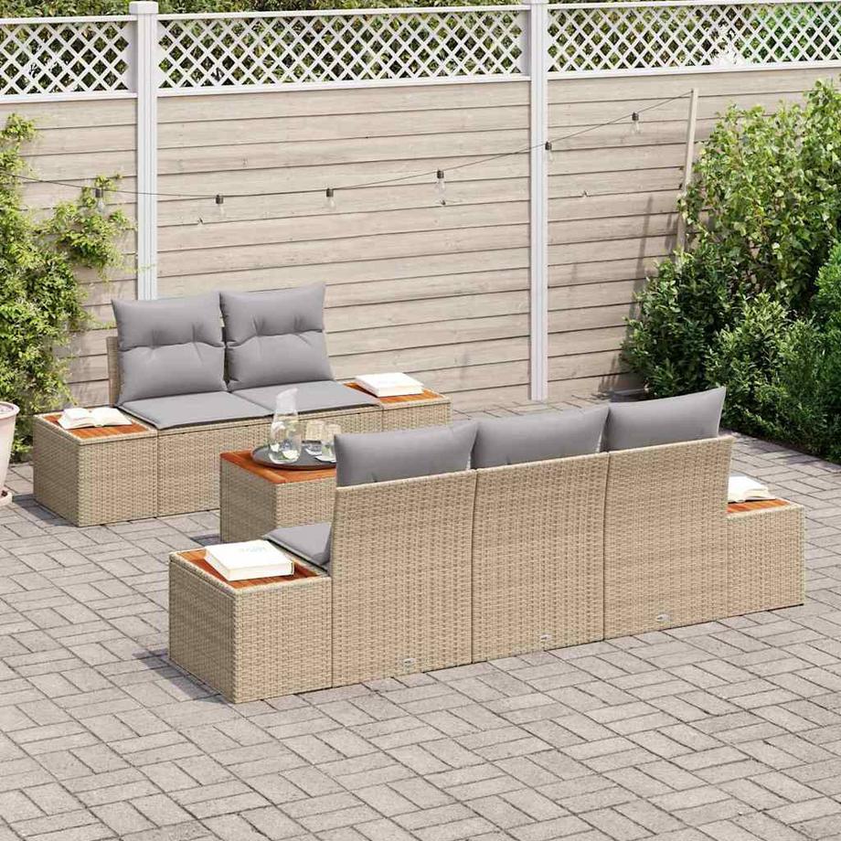 VidaXL Ensemble de meubles d'extérieur poly rattan  