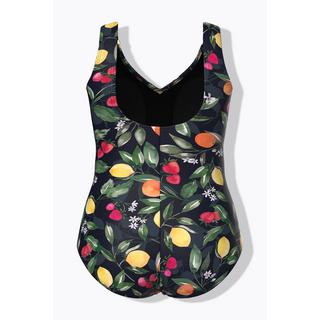 Ulla Popken Maillot de bain motif fruits fronces bonnets souples  