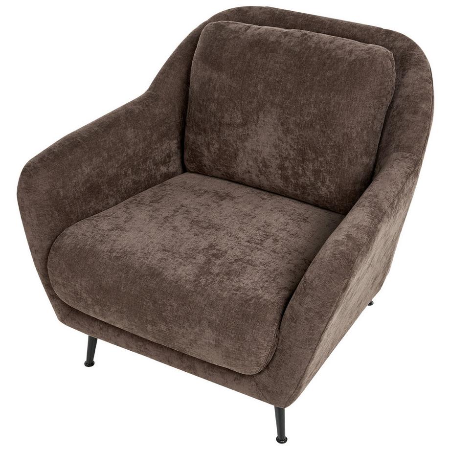 Beliani Fauteuil en Tissu chenille  EIBY  