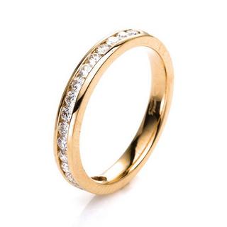 MUAU Schmuck  Mémoire-Ring 750/18K Gelbgold Diamant 0.5ct. 