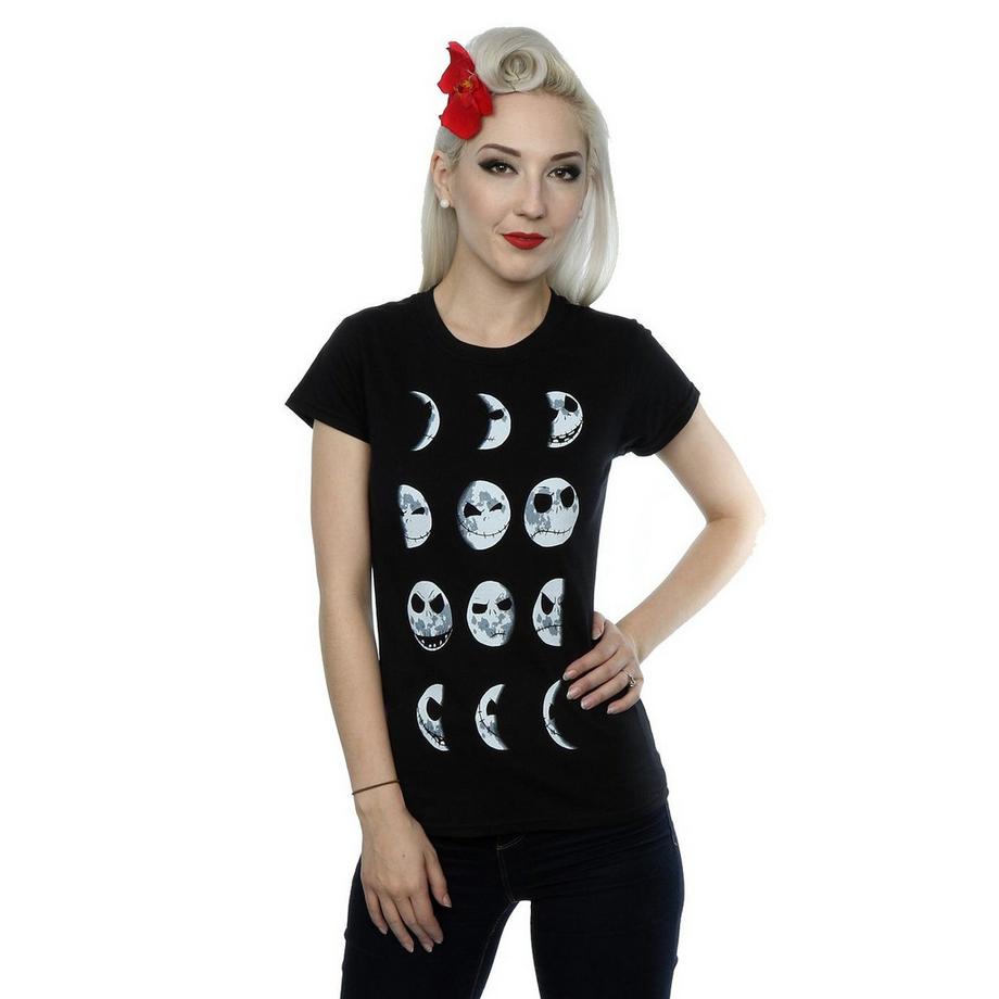 Disney Nightmare Before Christmas Jack Skellington Fasi Lunari T-Shirt  