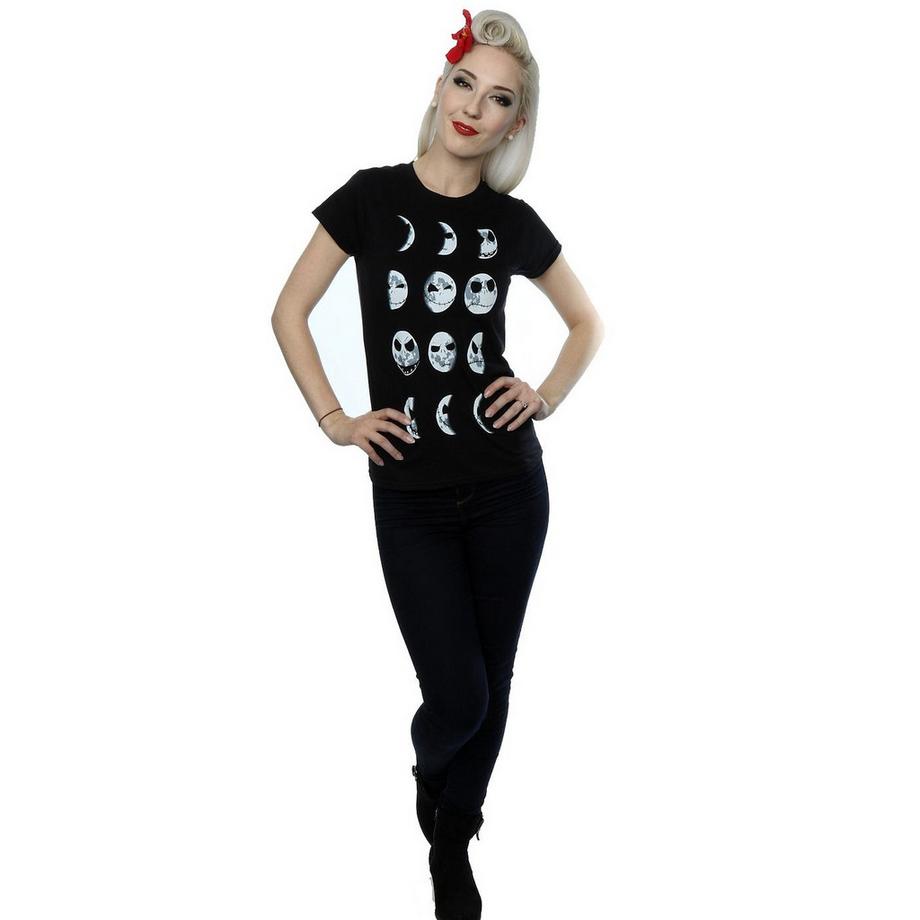 Disney Nightmare Before Christmas Jack Skellington Fasi Lunari T-Shirt  