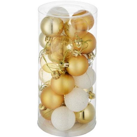 Tectake 24 Christbaumkugeln unzerbrechlich  