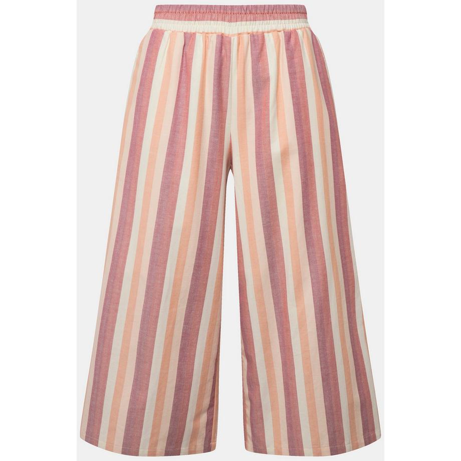 Ulla Popken Jupe-culotte Rayée Jambe Large  