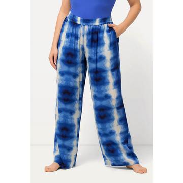 Pantalon palazzo, imprimé Batik, jambe large et taille élastique