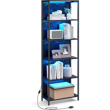 Bücherregal mit LED-Beleuchtung