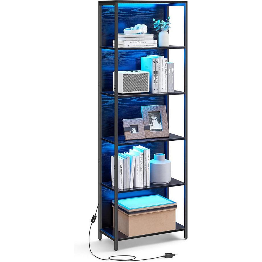 Songmics Bücherregal mit LED-Beleuchtung  