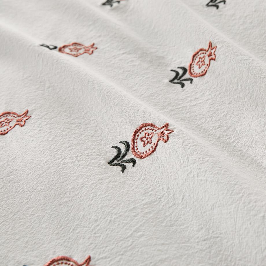 La Redoute Intérieurs Fodera per cuscino in cotone vintage ricamato  
