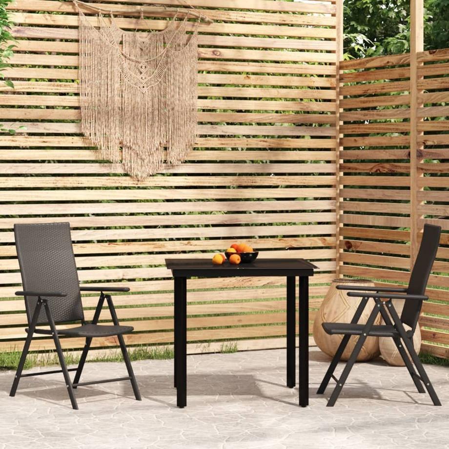 VidaXL set da pranzo da giardino Acciaio  