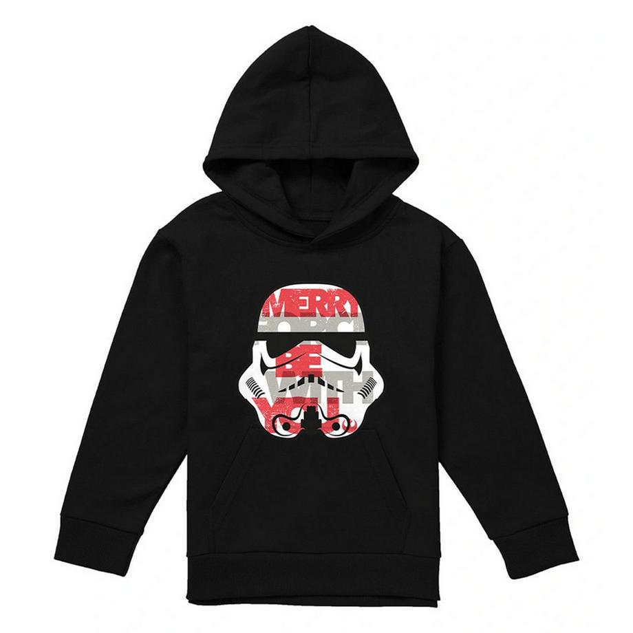 Sweat À Capuche Noël Motif Stormtrooper Merry Force Be With You