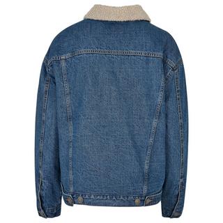 URBAN CLASSICS Veste en jean oversize à col Sherpa  