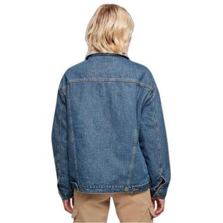 URBAN CLASSICS Veste en jean oversize à col Sherpa  