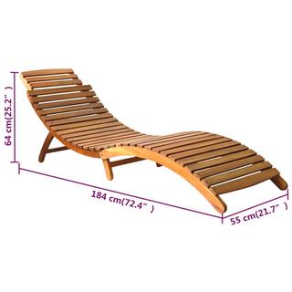 VidaXL Chaise longue  