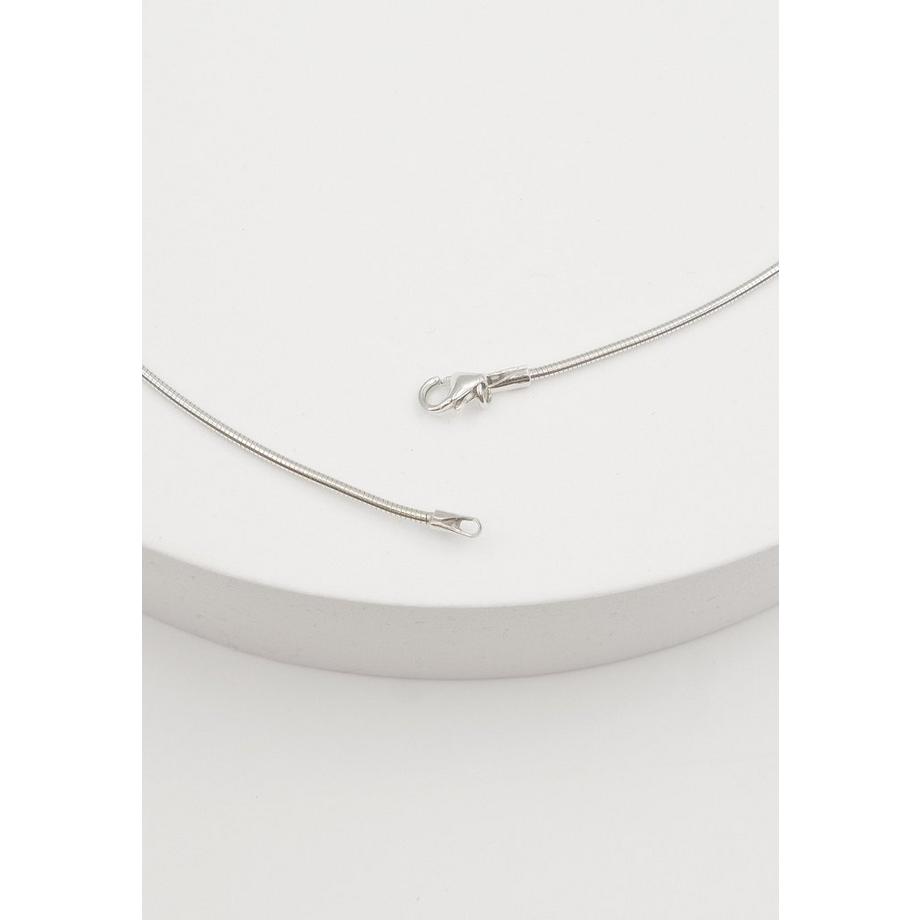 MUAU Schmuck  Collier Tonda en or blanc 750, 1,4 mm, 45 cm 