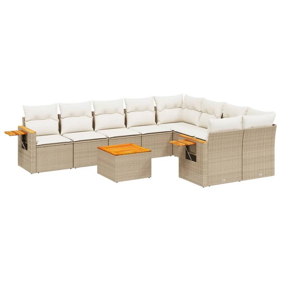 Ensemble de canapés de jardin rotin synthétique