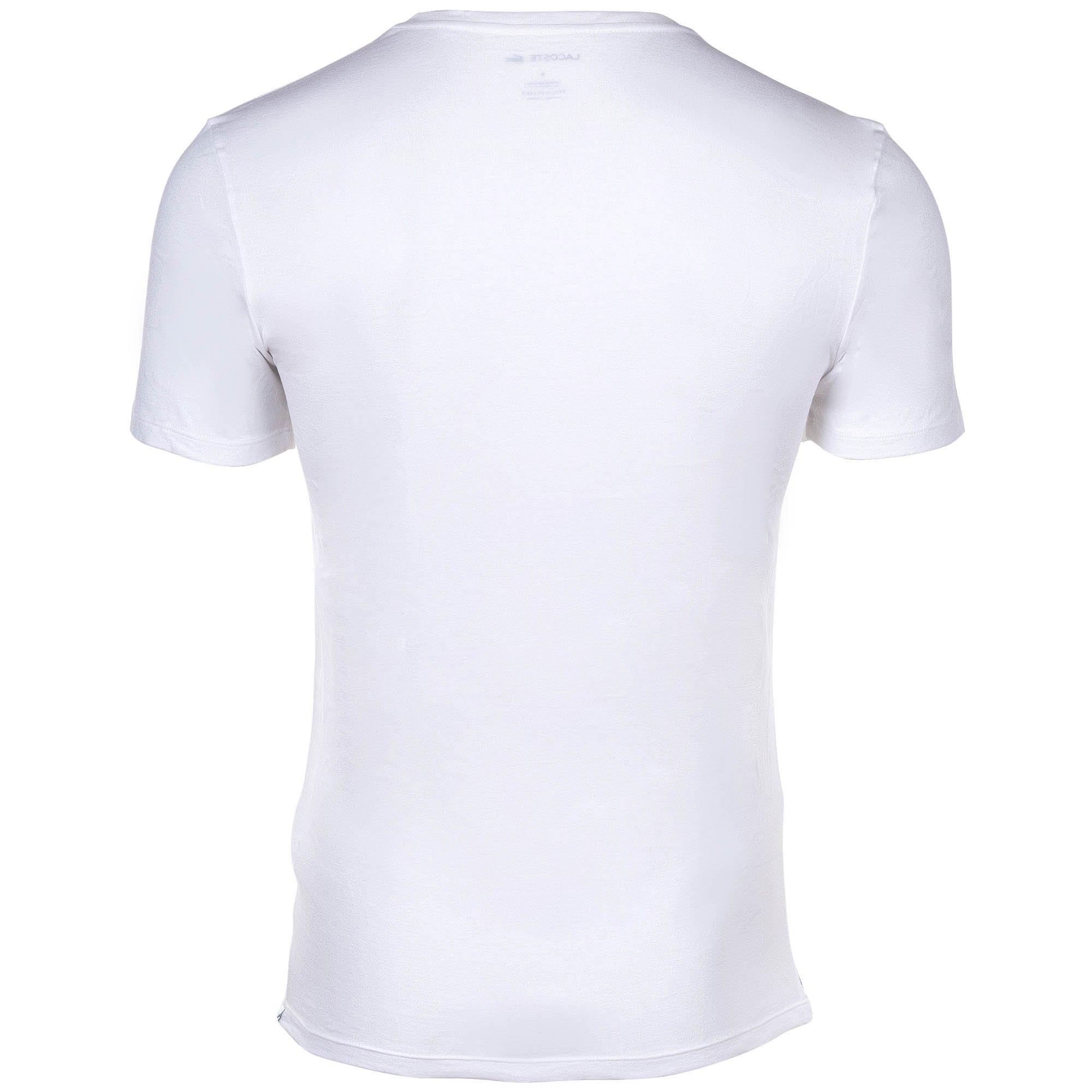 LACOSTE T-shirt Scollo a V Vestibilità Aderente Confezione da 3  
